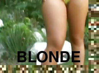 blond, rumpe-butt, nederlandsk
