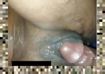 Creamy black pussy