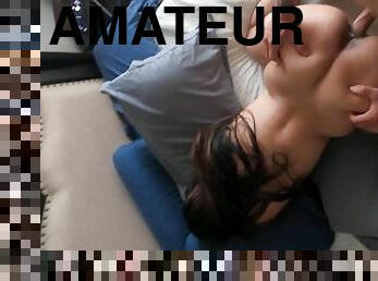 cul, levrette, vieux, amateur, ejaculation-sur-le-corps, milf, latina, maman, couple, point-de-vue