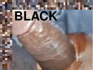 BIG BLACK DICK OILLY AND WET!!