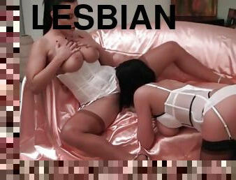 Silvia Saint manages a lesbian photo shoot