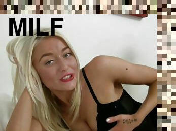 Blonde tanned MILF amazing sex video