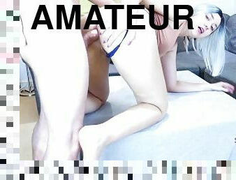 hundestilling, amatør, anal, teenager, hardcore, hjemmelavet, par, blond