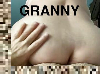 granny, énorme-bite, bout-a-bout