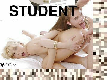 TUSHY ANAL two College Students Gape for their Professor