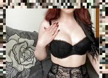 lesbienne, rousse, sale, petite-amie, chienne, britannique, fétiche, domination, femme-dominatrice