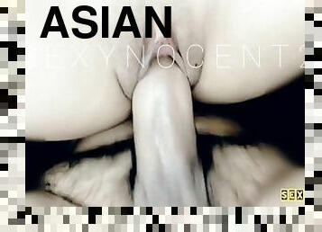 asiatisk, orgasm, fitta-pussy, student, cumshot, creampie, tight, filipinsk, vått, kuk