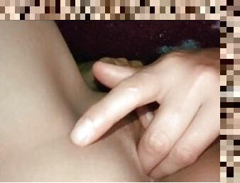 hårete, onani, orgasme, pussy, squirt, amatør, fingret, første-gang, ung-18, cum