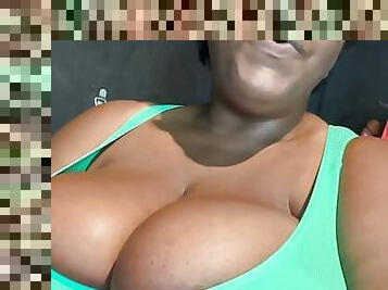 teta-grande, mamilos, maduro, ébona, mulher-madura, mãe, preto, bbw, pov, natural