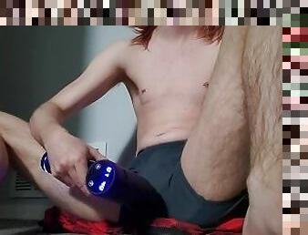 Using a massage gun right on my clit for the first time (part 2) (final at 500 likes)