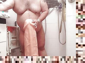 extremo, gordo, masturbação, amador, brinquedo, gay, bbw, bochechuda, dildo, urso