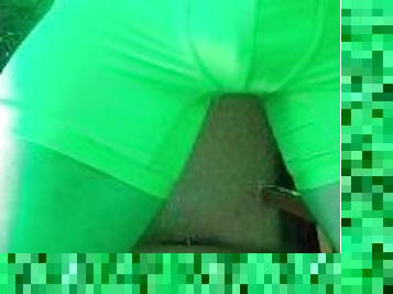 cum in underwear- green theme