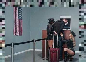 Ryder Skye And Cherie Deville Cumming At Customs