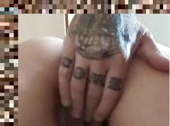 Tattooed American Fingers Mexican Girlfriend With Perfect Ass Until She Cums