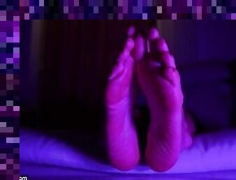 Carminefeet foot fetish soles show
