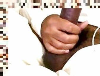 enorme, masturbación, monstruo, amateur, chorro-de-corrida, negra-ebony, polla-enorme, casero, negra, polla