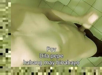 asiático, masturbação, cona-pussy, brinquedo, punheta, pov, sozinho, molhado