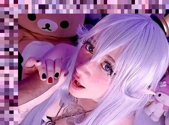 Boosette cosplay waifu gets huge facial!! - Kakao chan