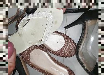 Flip flop, high heels, melissa, havaianas, cum, handjob