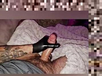 papa, énorme, masturbation, amateur, ejaculation-sur-le-corps, énorme-bite, jouet, solo, pappounet, bite