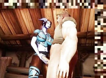 Draenei Tit fucking  Warcraft Porn Parody