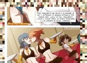 traseiros, anal, babes, gangue, penetração-de-braço, anime, hentai