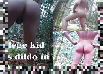 publik, student, amatör, gigantisk-kuk, blandade-raser, gay, college, dildo, ensam, skog