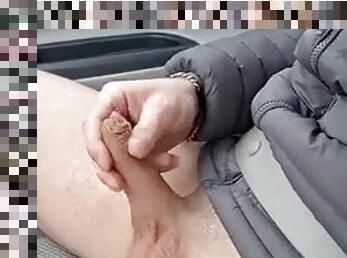 Handjob while driving