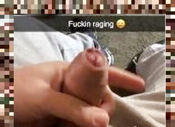 I Sent out a horny cock throbbing video on my snapchat