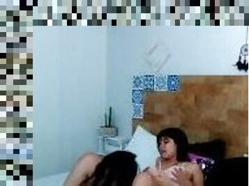 culo, masturbación, orgasmo, coño-pussy, amateur, babes, lesbiana, adolescente, casero, latino