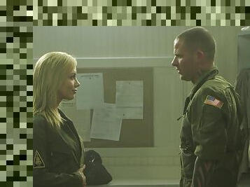 Kayden Kross gets eaten out and screwed by cocky soldier