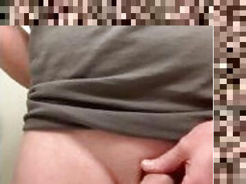Jerking off for girlfriend while wife is asleep massive cum shot