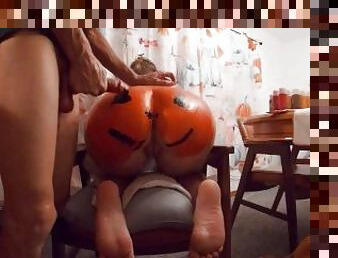 chatte-pussy, femme, anal, ejaculation-interne, ejaculation, sperme, bite, halloween