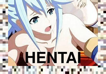 culo, tetas-grandes, público, anime, hentai, tetas