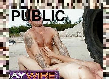 GAYWIRE - Bo Dean Is In The Mood For Public Sex And In Search For A Naughty Guy To Mate