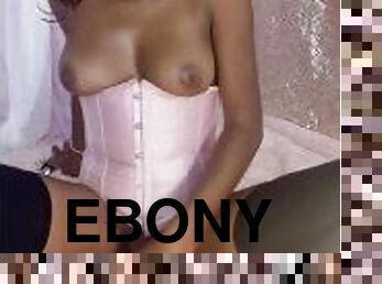 Ebony Bunny Girl Solo Play