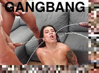 Latina Slut Alexa Lewis Gets Gangbanged By 5 Cocks 1080p