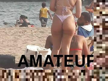 traseiros, teta-grande, público, amador, babes, mulher-madura, caseiro, praia, natural