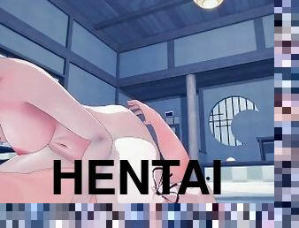 azijiečiai, užpakalis, dideli-papai, mažulės, kreminis-pyragas, anime, hentai