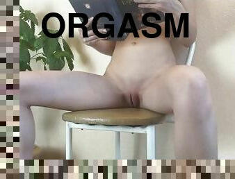 orgasm, fitta-pussy, amatör, brudar, tonåring, söt, fetisch, tjeckisk, brunett, små-bröst
