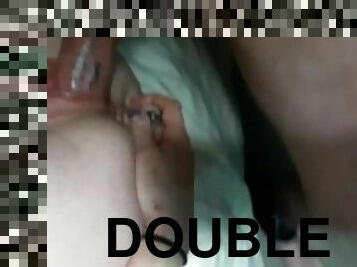 chatte-pussy, amateur, anal, jouet, couple, double, fétiche, tatouage, pénétrante