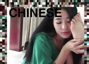 asiatique, lesbienne, pieds, fétiche, chinoise