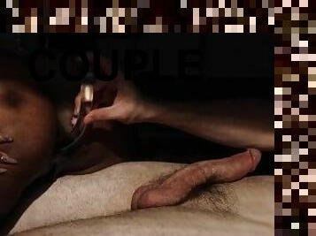 amateur, anal, fellation, ébène, interracial, black, couple, marié, méchant, blanc