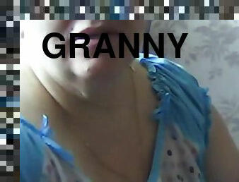 Bbw granny show her big boobs in bra