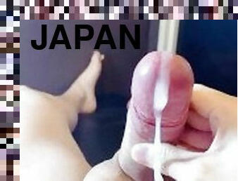 mastubasi, amatir, cumshot-keluarnya-sperma, jepang, handjob-seks-dengan-tangan-wanita-pada-penis-laki-laki, sperma, seorang-diri