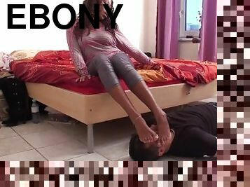 negra-ebony, interracial, hardcore, sadomasoquismo, negra, pies, bondage, dominación, dominación-femenina