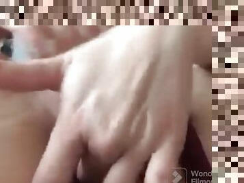 Wife fingering pussy and ass while on vacation pt.2 (loud moaning, dripping wet)