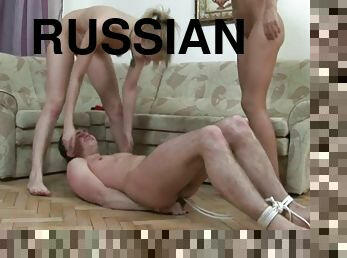 russe, ados, bdsm, fou, chienne, bondage, femme-dominatrice