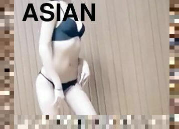 asiatique, milf, danse, solo