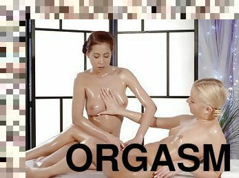 orgasme, lesbienne, ados, massage, horny, humide
